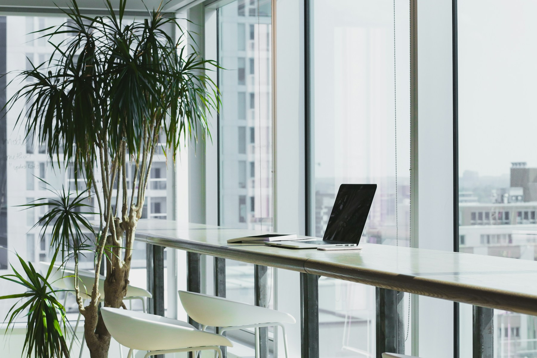 Bright research desk for the personal site
